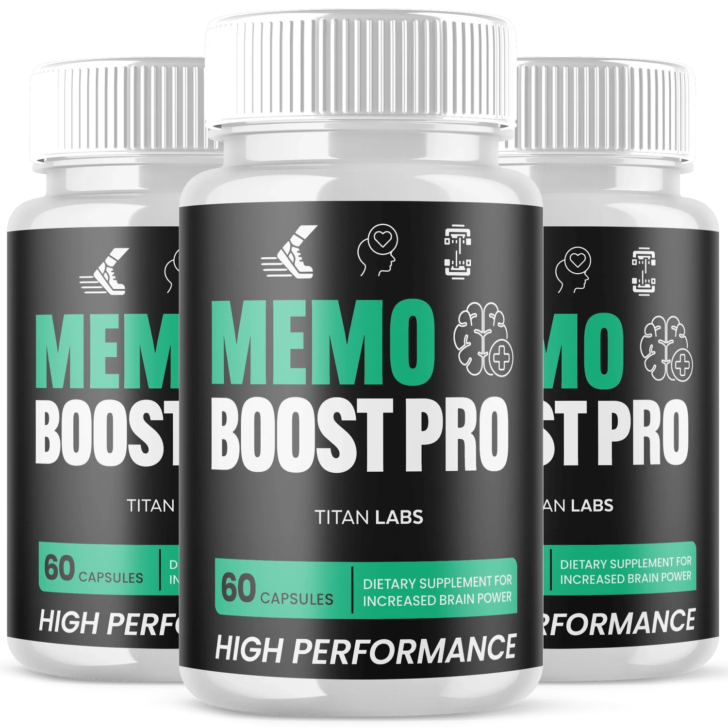 Memo Boost Pro® memory & brain health support capsule — 3 bottle pack